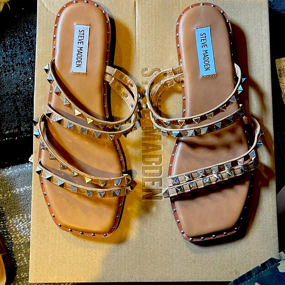 steve madden skyler tan sandals